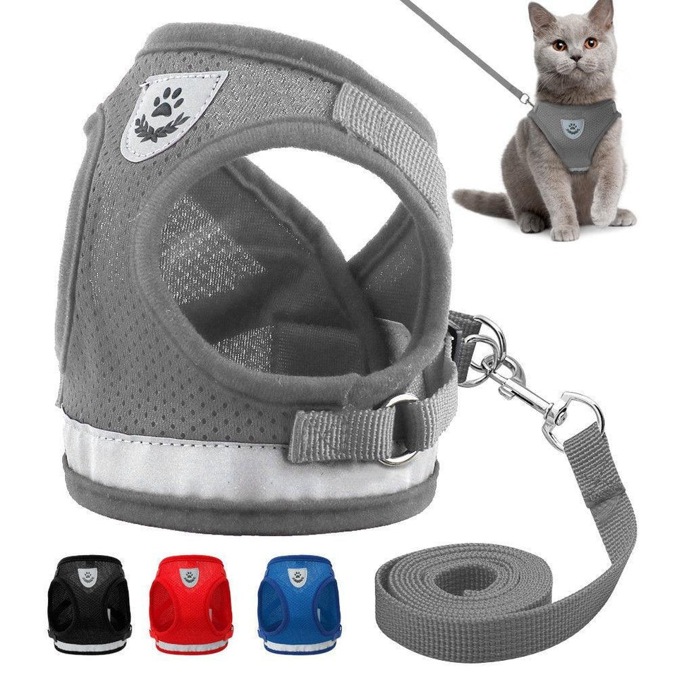 Reflecting Harness & Leash Set for Cats